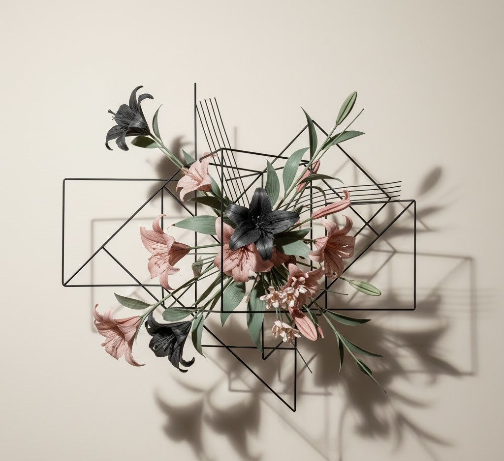 Moderne floral installasjon